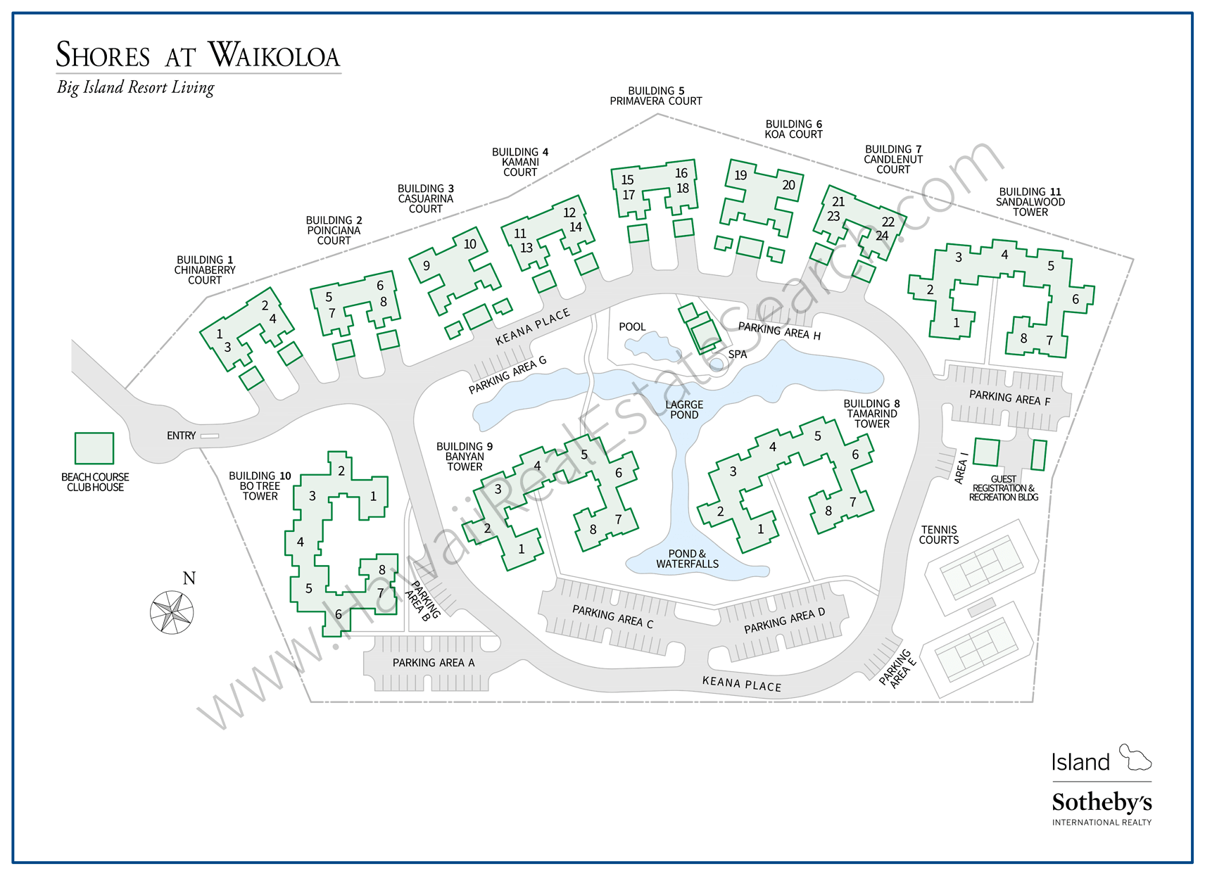 Shores at Waikoloa Property Map Updated